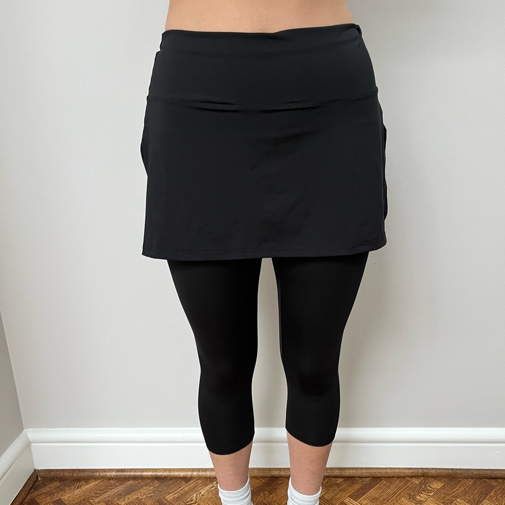 Leggings that are attached underneath a skirt by Fila!